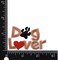 Dog Lover, Paw Print with Heart, Pets, Animals, Embroidered, Iron on Patch